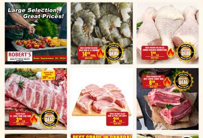 Robert's Fresh and Boxed Meats Flyer September 23 to 30