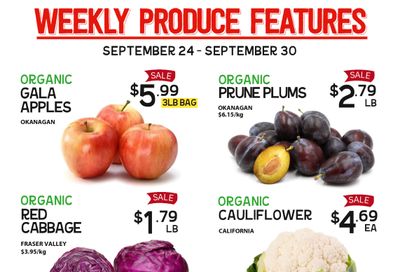 Pomme Natural Market Weekly Produce Flyer September 24 to 30