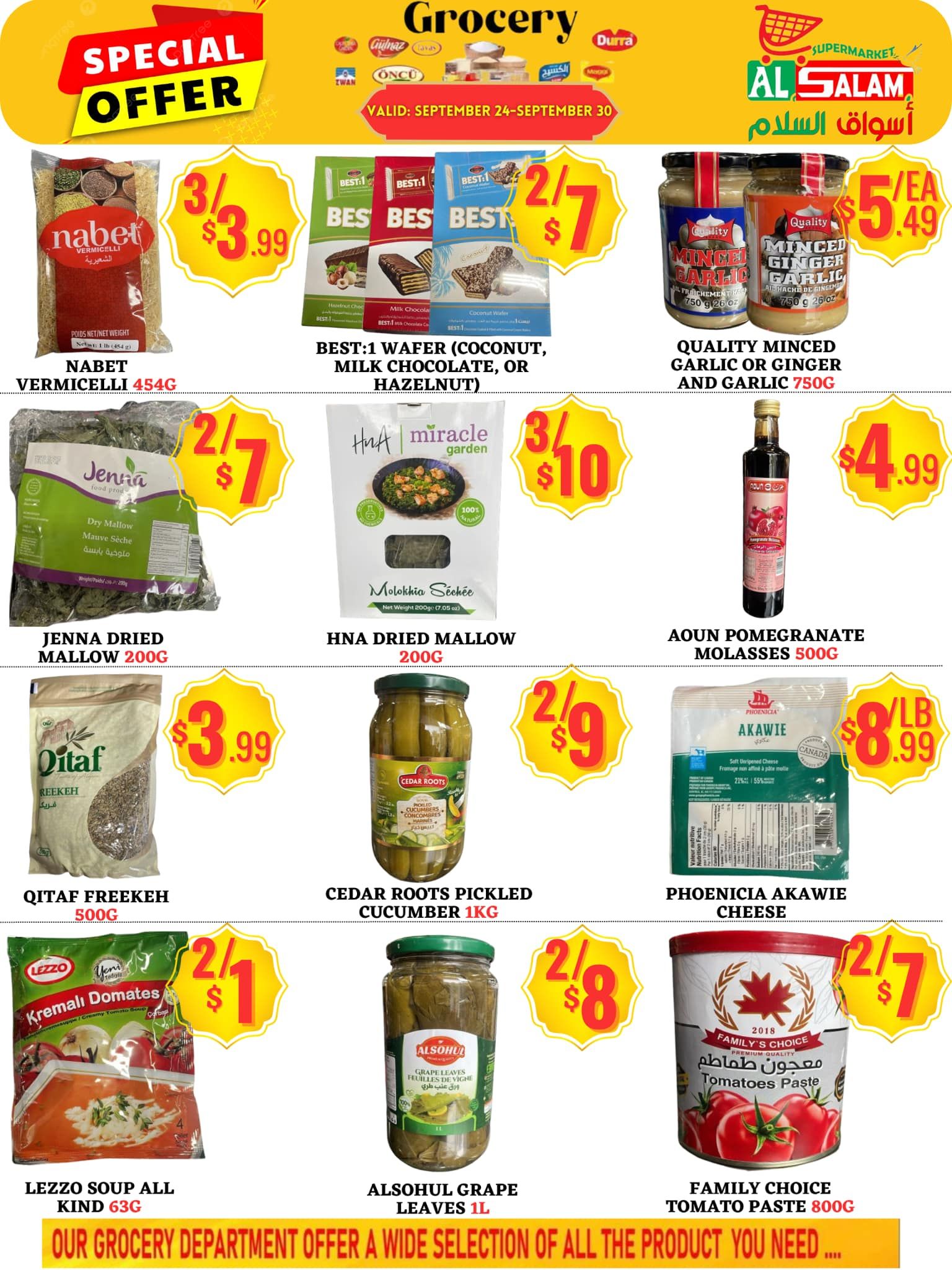 Al-Salam Supermarket Flyer September 24 to 30
