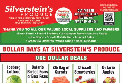 Silverstein's Produce Flyer September 24 to 28