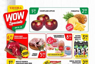 Tavora Foods Flyer September 23 to 29