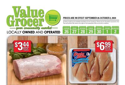 Value Grocer Flyer September 26 to October 2