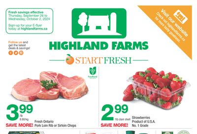 Highland Farms Flyer September 26 to October 2