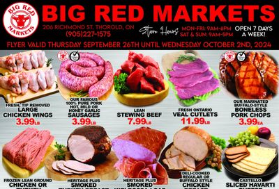 Big Red Markets Flyer September 26 to October 2