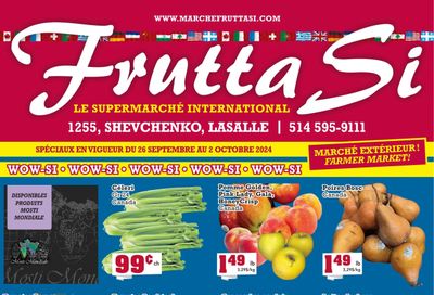 Frutta Si Flyer September 26 to October 2