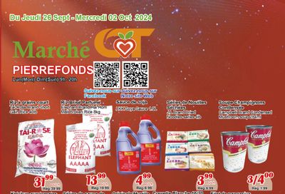 Marche C&T (Pierrefonds) Flyer September 26 to October 2