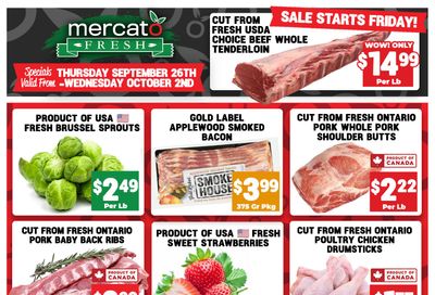 Mercato Fresh Flyer September 26 to October 2