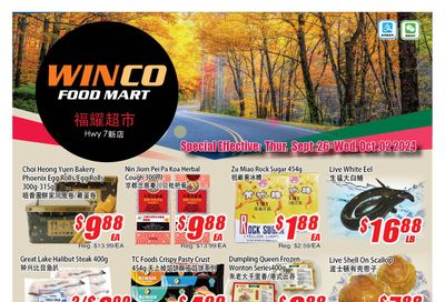 WinCo Food Mart (HWY 7) Flyer September 26 to October 2