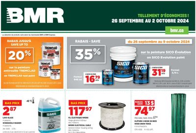 BMR Flyer September 26 to October 2