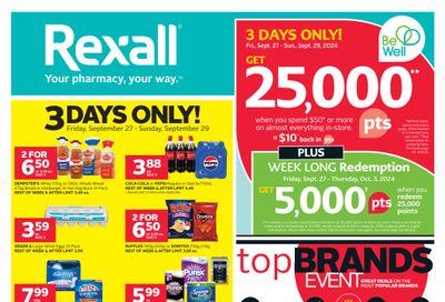 Rexall (AB, SK) Flyer September 27 to October 3