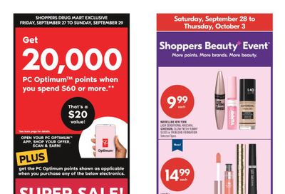 Shoppers Drug Mart (ON) Flyer September 28 to October 3