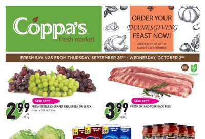 Coppa's Fresh Market Flyer September 26 to October 2