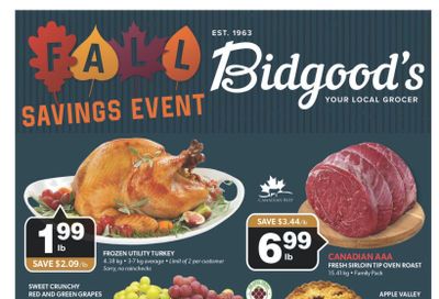 Bidgood's Flyer September 26 to October 2