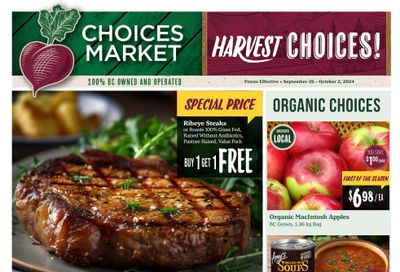 Choices Market Flyer September 26 to October 2