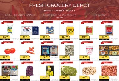 Fresh Grocery Depot Flyer September 26 to October 2