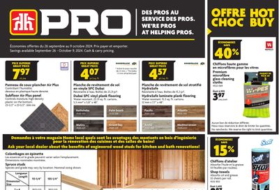 Home Hardware (QC) PRO Flyer September 26 to October 9