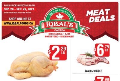 Iqbal Foods Flyer September 26 to 29