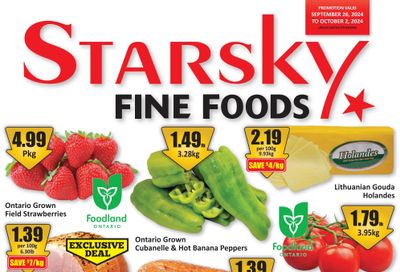 Starsky Foods Flyer September 26 to October 2