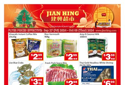 Jian Hing Supermarket (North York) Flyer September 27 to October 3