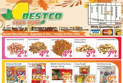 BestCo Food Mart (Etobicoke) Flyer September 27 to October 3