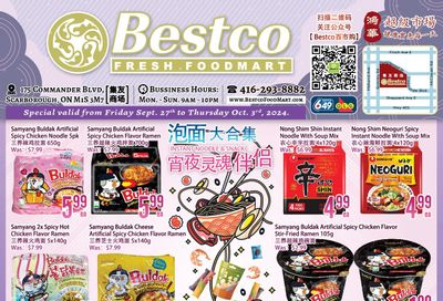 BestCo Food Mart (Scarborough) Flyer September 27 to October 3