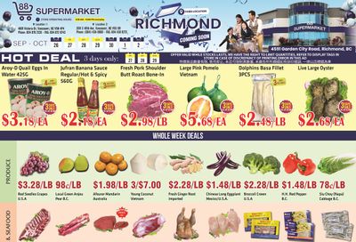 88 Supermarket Flyer September 26 to October 2