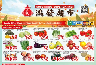 Superking Supermarket (North York) Flyer September 27 to October 3