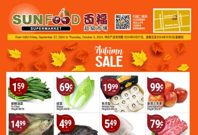 Sunfood Supermarket Flyer September 27 to October 3