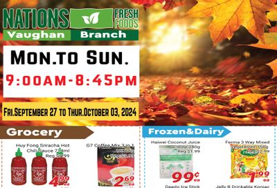 Nations Fresh Foods (Vaughan) Flyer September 27 to October 3