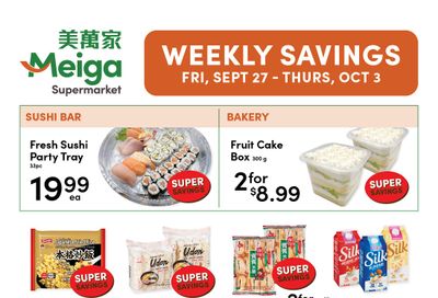 Meiga Supermarket Flyer September 27 to October 3