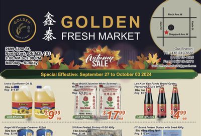 Golden Fresh Market Flyer September 27 to October 3