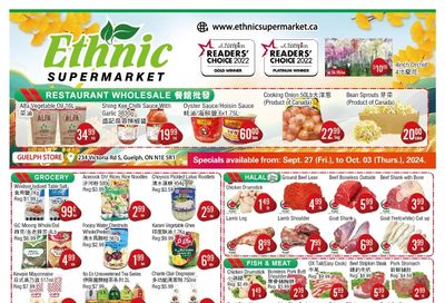 Ethnic Supermarket (Guelph) Flyer September 27 to October 3