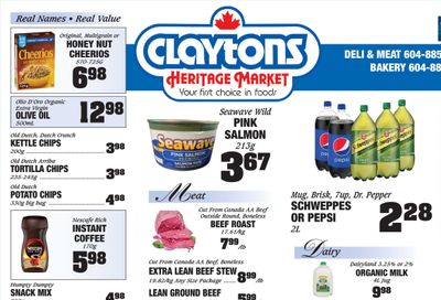 Claytons Heritage Market Flyer September 27 to October 3