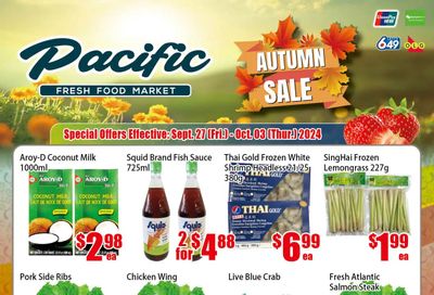 Pacific Fresh Food Market (North York) Flyer September 27 to October 3