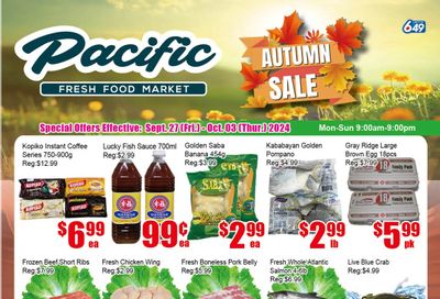 Pacific Fresh Food Market (Pickering) Flyer September 27 to October 3