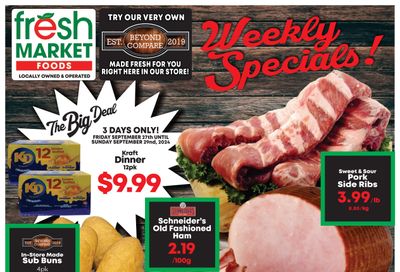 Fresh Market Foods Flyer September 27 to October 3