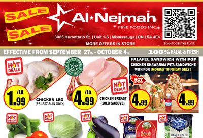 Alnejmah Fine Foods Inc. Flyer September 27 to October 3