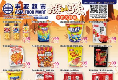 Asia Food Mart Flyer September 27 to October 3