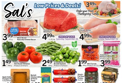 Sal's Grocery Flyer September 27 to October 3