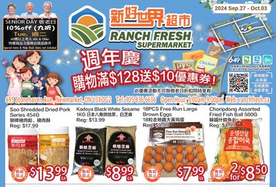 Ranch Fresh Supermarket Flyer September 27 to October 3