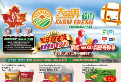 Farm Fresh Supermarket Flyer September 27 to October 3