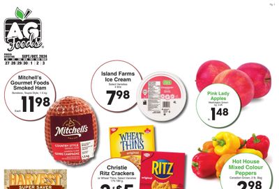 AG Foods Flyer September 27 to October 3