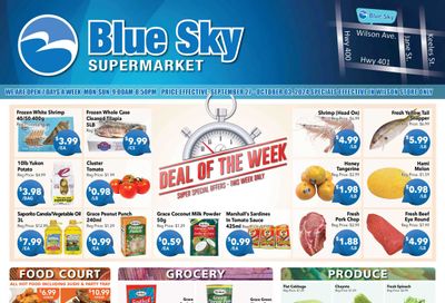 Blue Sky Supermarket (North York) Flyer September 27 to October 3