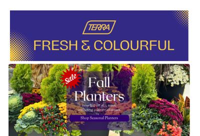 Terra Greenhouses Flyer September 27 to October 1