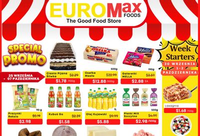 EuroMax Foods Bi-Weekly Flyer September 25 to October 7