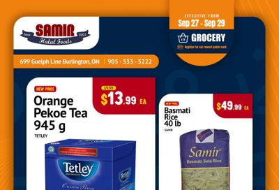 Samir Supermarket Flyer September 27 to 29