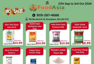 FoodAsia Flyer September 27 to October 3