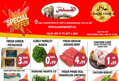 Al-Quds Supermarket Flyer September 27 to October 3