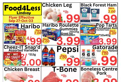 Food 4 Less (Lindsay) Flyer September 27 to October 3