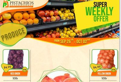 Pistachios Supermarket Flyer September 26 to October 2